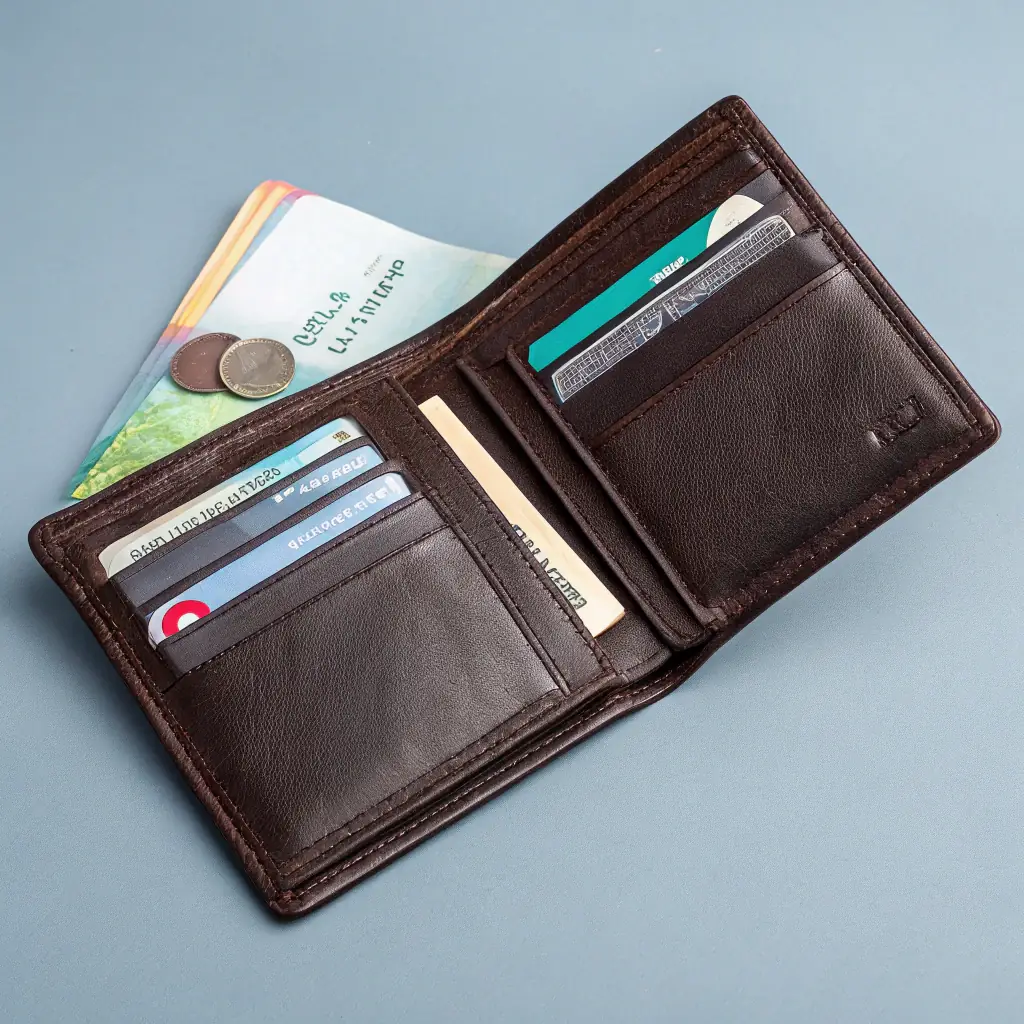 Turkish Motif Leather Wallet